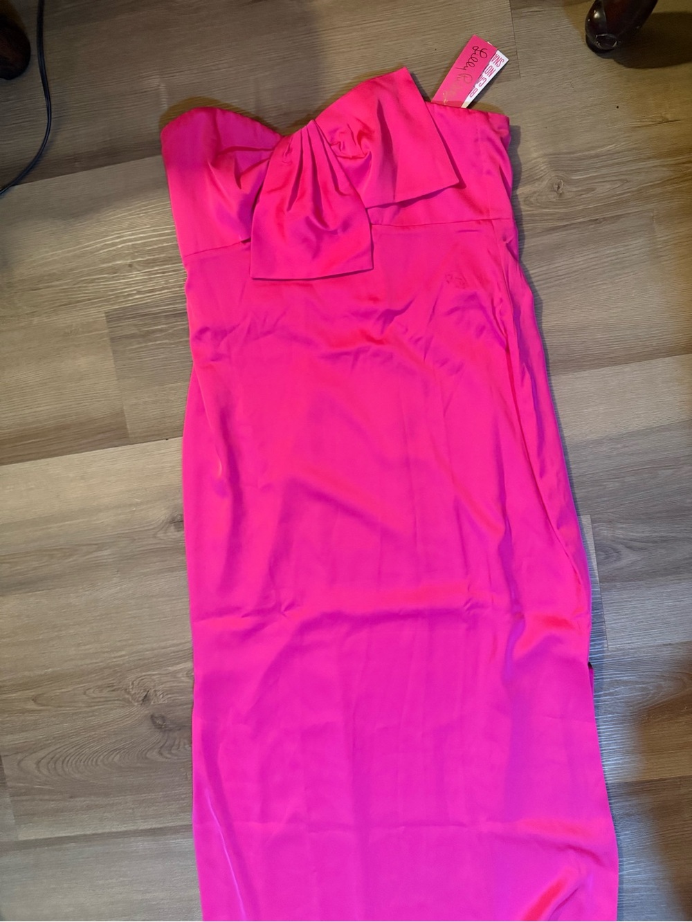 Lilly Pulitzer Hot Pink Strapless Maxi Dress with Bow - Picture 13 of 13